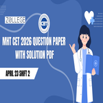MHT CET 2026 April 23 Shift 2 PCB Question Paper with Solution PDF